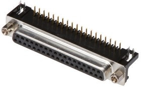 A-DF 37 A/KG-T1, A-DF 37 Way Right Angle Through Hole D-sub Connector Socket, 2.77mm Pitch, with 4-40 UNC Screwlocks A-DF 37 A/KG-T1, A-DF 37 Way Right Angle Through Hole D-sub Connector Socket, 2.77mm Pitch, with 4-40 UNC Screwlocks