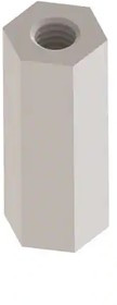 CBTS060A, Standoffs &amp; Spacers CB THREADED STANDOFF:NYL NATURAL, M3X0.5 THREAD L.500"