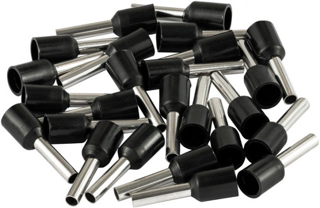 Наконечник-гильза Е1508 1,5мм2 с изолированным фланцем, 25 шт./уп., 26686 0