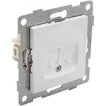 Ugra МЕХ. розетки тел. RJ12, двойной, СУ, белый С11Т2-001