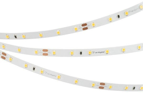 Лента светодиодная RT-A60-8mm 24V Warm 3000К 4.8Вт/м IP20 2835 открыт. (уп.5м) Arlight 024110(2)