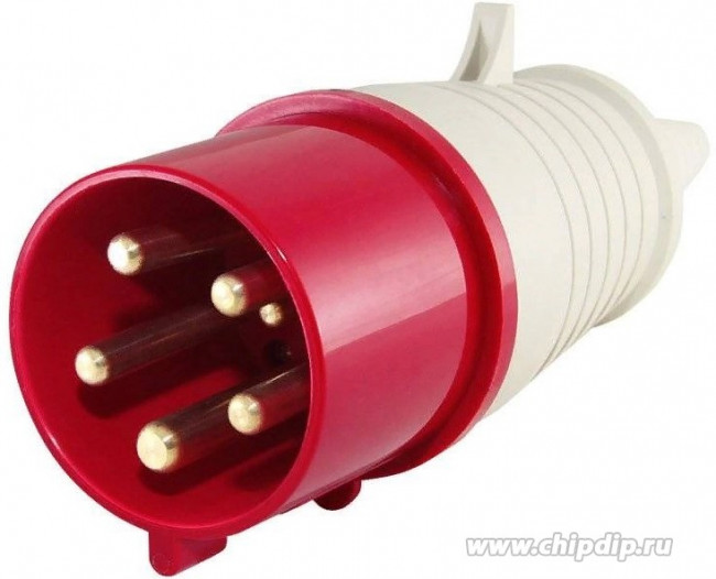 Вилка 025 3Р+РЕ+N 32А 380В IP44 TDM Вилка 025 3Р+РЕ+N 32А 380В IP44 TDM