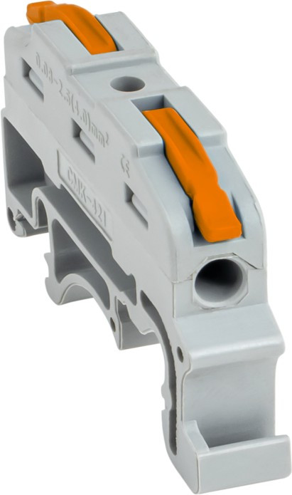 Клемма строительно-монтажная СМК проходная 222-421 1п 0.08-4кв.мм на DIN-рейку (уп.25шт) PROxima EKF plc-smk-421-din Клемма строительно-монтажная СМК проходная 222-421 1п 0.08-4кв.мм на DIN-рейку (уп.25шт) PROxima EKF plc-smk-421-din