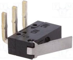 AV452461J, Микропереключатель SNAP ACTION, с рычагом, SPDT, 0,1A/30ВDC