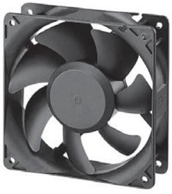 GE80252B1-AC9, Вентилятор: DC, осевой, 24ВDC, 80x80x25мм, 101,9куб.м/ч, 47,5дБА, IP56