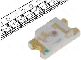 LL-S150GC-2A, LED; SMD; 1206; yellow green; 6?10mcd; 3.2x1.6x1.1mm; 120°; 20mA