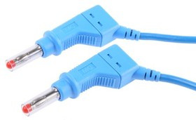 66.9408-200-23, Test lead, 32A, 600V, Blue, 2m Lead Length