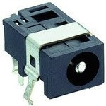 1613-05, Гнездо, питания DC, "папа", 4/1,7мм, с выключателем, на PCB, ТНТ