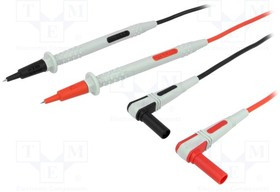 AX-TLS-004A, Комплект измерительных проводов, Iном: 10А, Дл: 1м