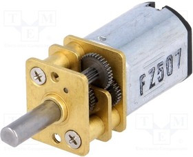 POLOLU-1095, Двигатель DC, с редуктором, 3-9ВDC, LP, 250 1, Двусторон.вал нет