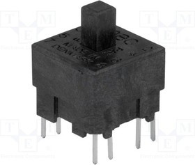 MEC15401, Микропереключатель 1 DPST-NO + DPST-NC / THT