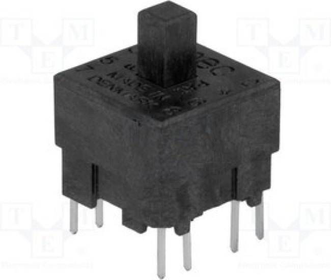 MEC15401, Микропереключатель 1 DPST-NO + DPST-NC / THT