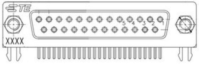 2311777-1, Conn D-Sub PIN 44 POS 1.14mm Solder RA Thru-Hole 44 Terminal 1 Port Tray 2311777-1, Conn D-Sub PIN 44 POS 1.14mm Solder RA Thru-Hole 44 Terminal 1 Port Tray