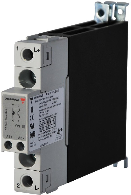 RGC1A23D20KKE, Solid State Relay, 25.5 A Load, Panel Mount, 240 V ac Load, 32 V dc Control RGC1A23D20KKE, Solid State Relay, 25.5 A Load, Panel Mount, 240 V ac Load, 32 V dc Control