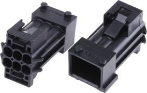 1-965426-1, Junior Power Timer Automotive Connector Plug 6 Way, Solder Termination