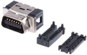 10114-6000EC, D-Sub Micro-D Connectors 14P PLUG SHIELDED IDC WIREMOUNT 10114-6000EC, D-Sub Micro-D Connectors 14P PLUG SHIELDED IDC WIREMOUNT