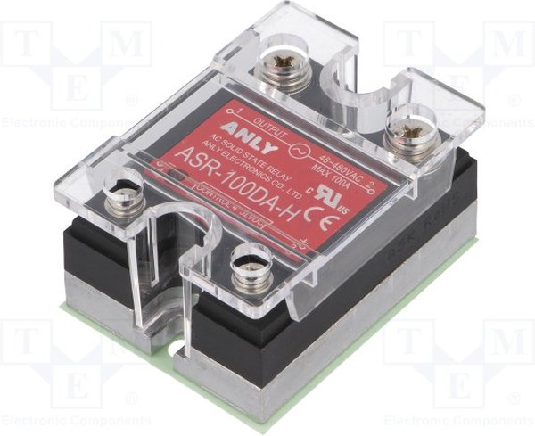ASR-100DA-H, Реле: полупроводниковое, Uупр: 4-32ВDC, 100А, 48-480ВAC, Серия: ASR ASR-100DA-H, Реле: полупроводниковое, Uупр: 4-32ВDC, 100А, 48-480ВAC, Серия: ASR