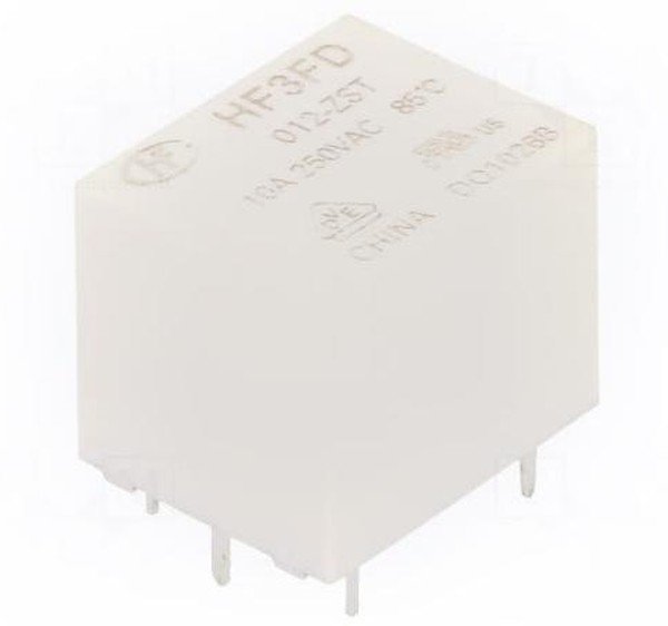HF3FD/012-ZST, Реле 1 переключ. 12VDC, 5A/240VAC SPDT
