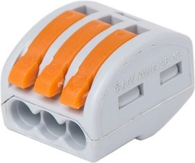 06-0201-B5 (07-5153-05), Kлемма универсальная многоразовая 3-проводная (0,08-2,5 (4) мм²) 5шт