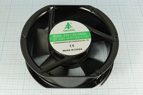 Вентилятор 172x150x51, напряжение 220В, ток 0,23А, выводы 2L, ШП, FSY17251HA2BL