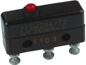 21SM284-T2, MICROSWITCH, PIN PLUNGER, SPDT, 5A 115V