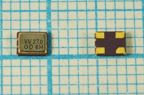 Управляемый напряжением (VCXO) кварцевый генератор 27МГц с перестройкой ПЧ:+/-90ppm, гк 27000 \VCXO\ Управляемый напряжением (VCXO) кварцевый генератор 27МГц с перестройкой ПЧ:+/-90ppm, гк 27000 \VCXO\