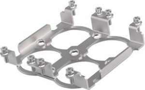 T0924048581-000, FRAME, 4POS, SS, RECTANGULAR CONN T0924048581-000, FRAME, 4POS, SS, RECTANGULAR CONN