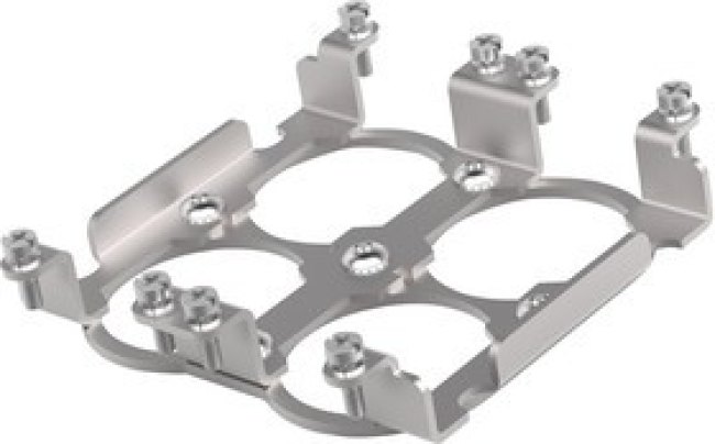 T0924048581-000, FRAME, 4POS, SS, RECTANGULAR CONN