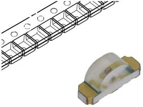 HSMC-C110, LED; SMD; 1206; red; 28.5?90mcd; 3.2x1.5x1mm; 130°; 1.9?2.4V; 20mA