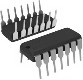 SN74LS38N, 4 буферных 2И-НЕ с открытым коллектором и высокой нагрузочной способностью [DIP-14]
