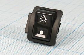 Клавиша освещения для скутера; №10609B Пкл\12\10\ON-ON\\чер\чер\ \3T\YL2-11.02[СКУТЕР]\