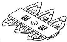 1511300001, Conn Block Style SIM Card 6 POS 2.54mm Solder SMD 0.5A/Contact T/R