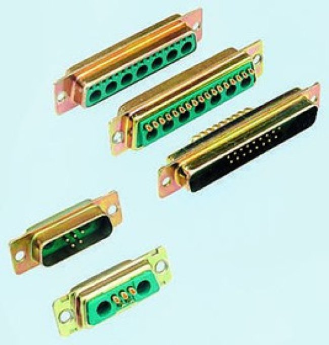 DAM11W1PN, DMW 11 Way Panel Mount D-sub Connector Plug