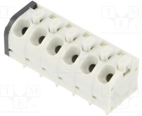 ETBM50060H401Z, Зажимная рейка для печатных плат, угловой 45°, 5мм, на PCB, 10А