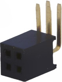 DS1065-14-2*2S8BR, Гнездо, IDC, "мама", PIN 4, угловые 90°, 1,27мм, THT, 2x2, 1А, 30мОм DS1065-14-2*2S8BR, Гнездо, IDC, "мама", PIN 4, угловые 90°, 1,27мм, THT, 2x2, 1А, 30мОм