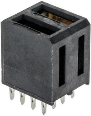 1-6450869-3, Power to the Board 2P MBXLE VERT RCPT