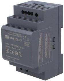 DDR-60G-12, DC/DC преобразователь, 60Вт, вход 9-36В,выход 12В/5А