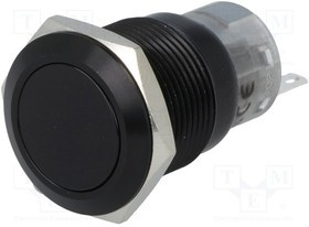 V19B-11-S, Переключатель: антивандальный, Пол: 2, SPDT, 0,5A/220ВAC, 1A/24ВDC