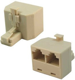 GCT-1-2-8P8C, Разъём RJ , 2 гнезда