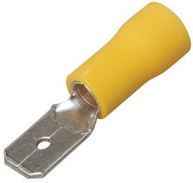 РПИ-П 6.0-(6.3), Разъем кабельный плоский изолированный  папа  с ПВХ манжетой РПИ-П 6.0-(6.3), Разъем кабельный плоский изолированный  папа  с ПВХ манжетой