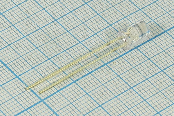 Светодиод 5 x 6,8, красный, 800 мкд, угол 100, цвет линзы: прозрачный, ARL-5923URC-0,8cd