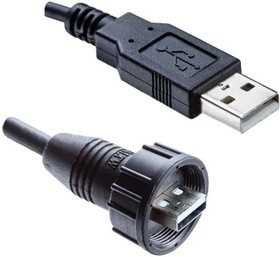 UA20FL-NAML-SA003, USB Cables / IEEE 1394 Cables SCREW,PLUG TO PLUG W/O SR