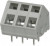 TBL007A-500-03GY, Fixed Terminal Blocks Terminal block, screwless, 5.00, 45, 3, Gray