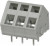 TBL007A-500-03GY, Fixed Terminal Blocks Terminal block, screwless, 5.00, 45, 3, Gray