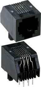 5555165-1, Conn RJ-25 F 6 POS 1.27mm Solder RA Thru-Hole 6 Terminal 1 Port Cat 3 Package