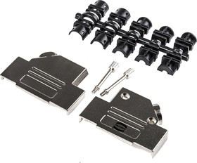 09670250333, D-Sub Backshells DSUB SIDE ENTRY HOOD 25P W/KNURLED SCREWS