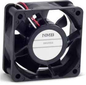 06025SS-12N-AT-D0, DC Fans DC Tubeaxial Fan, 60x60x25mm, 12VDC, 23.3CFM, Rib Mount, Sleeve, 3 Wire, Tach