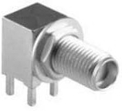 142-0701-501, RF Connectors / Coaxial Connectors PC R/A BLHD JCK GLD .155" LEGS