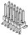 15-91-3060, Headers &amp; Wire Housings 6CKT DR VERT HDR