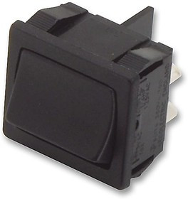 H8670VBAAA, Клавишный переключатель, миниатюрный, Вкл.-Выкл.-Вкл., DPDT, Без Подсветки, Панель, Черный H8670VBAAA, Клавишный переключатель, миниатюрный, Вкл.-Выкл.-Вкл., DPDT, Без Подсветки, Панель, Черный